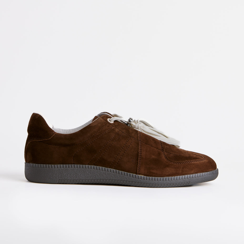 The Dual Stride Men's Brown Suede Sneaker