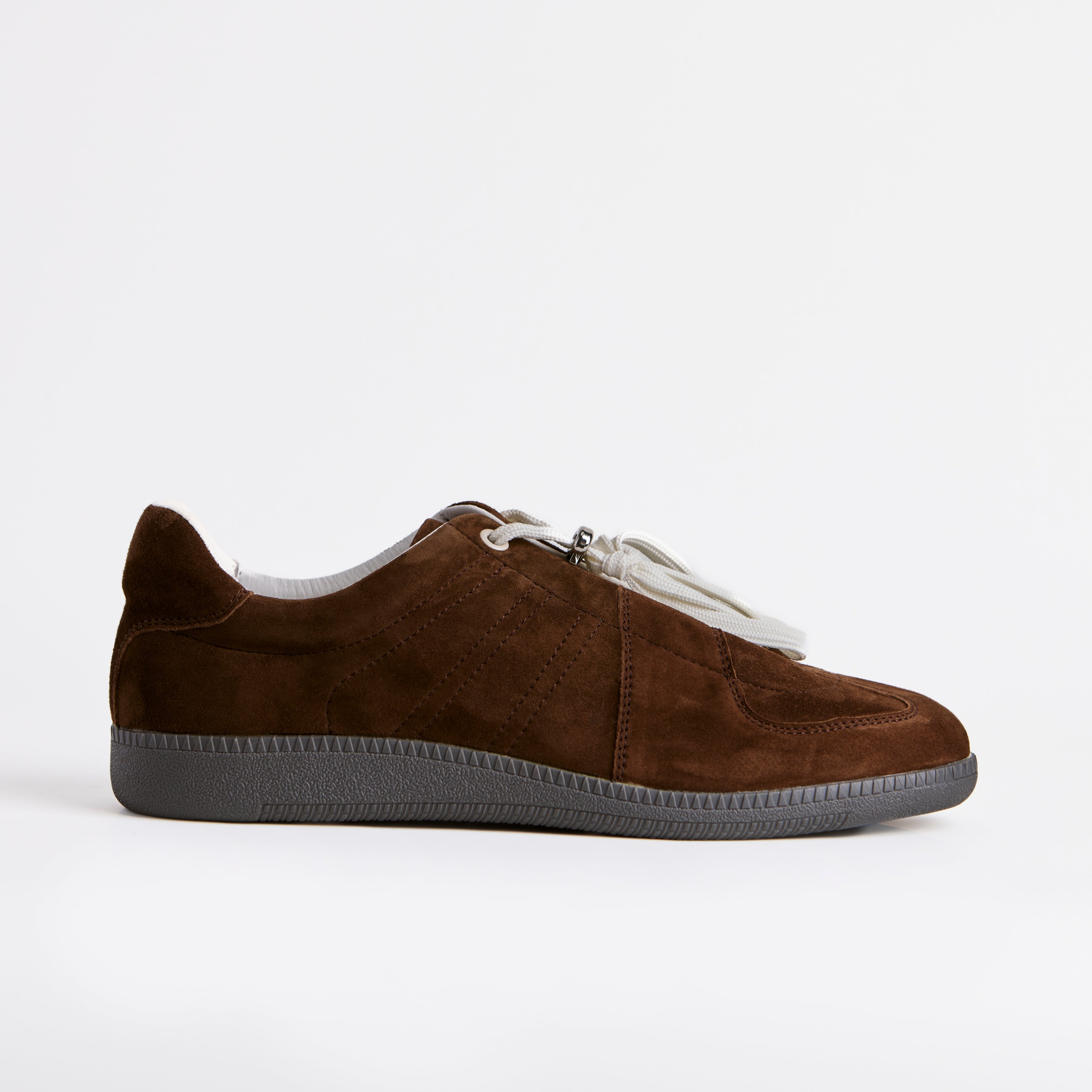 The Dual Stride Men's Brown Suede Sneaker