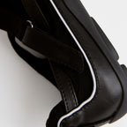 The Dual Stride Black Tabi Mary-Jane Ballet Flat