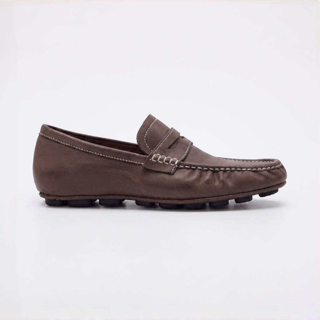 The Dual Stride Women's Brown Penny Loafer Flats