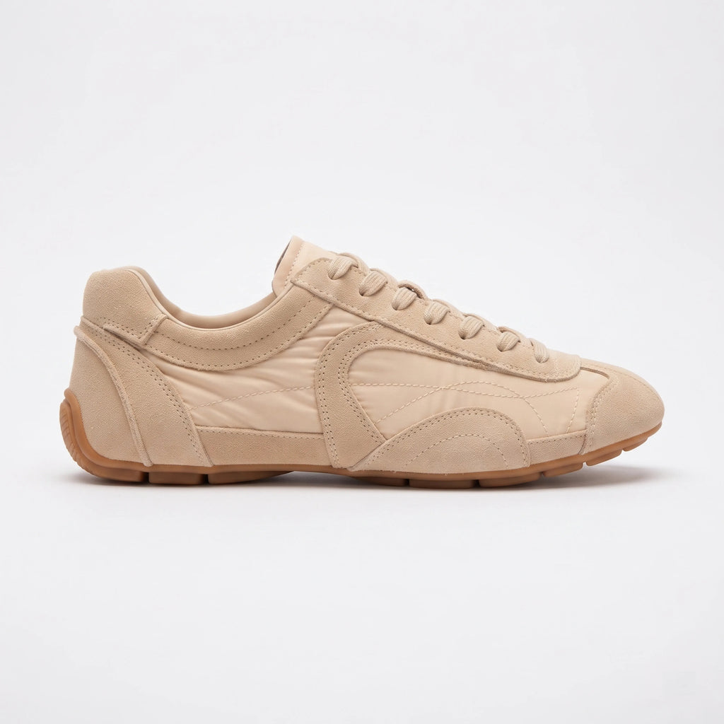 The Dual Stride Women's Retro Beige  Trainer