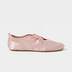 The Dual Stride Pink Satin Ballet Flats