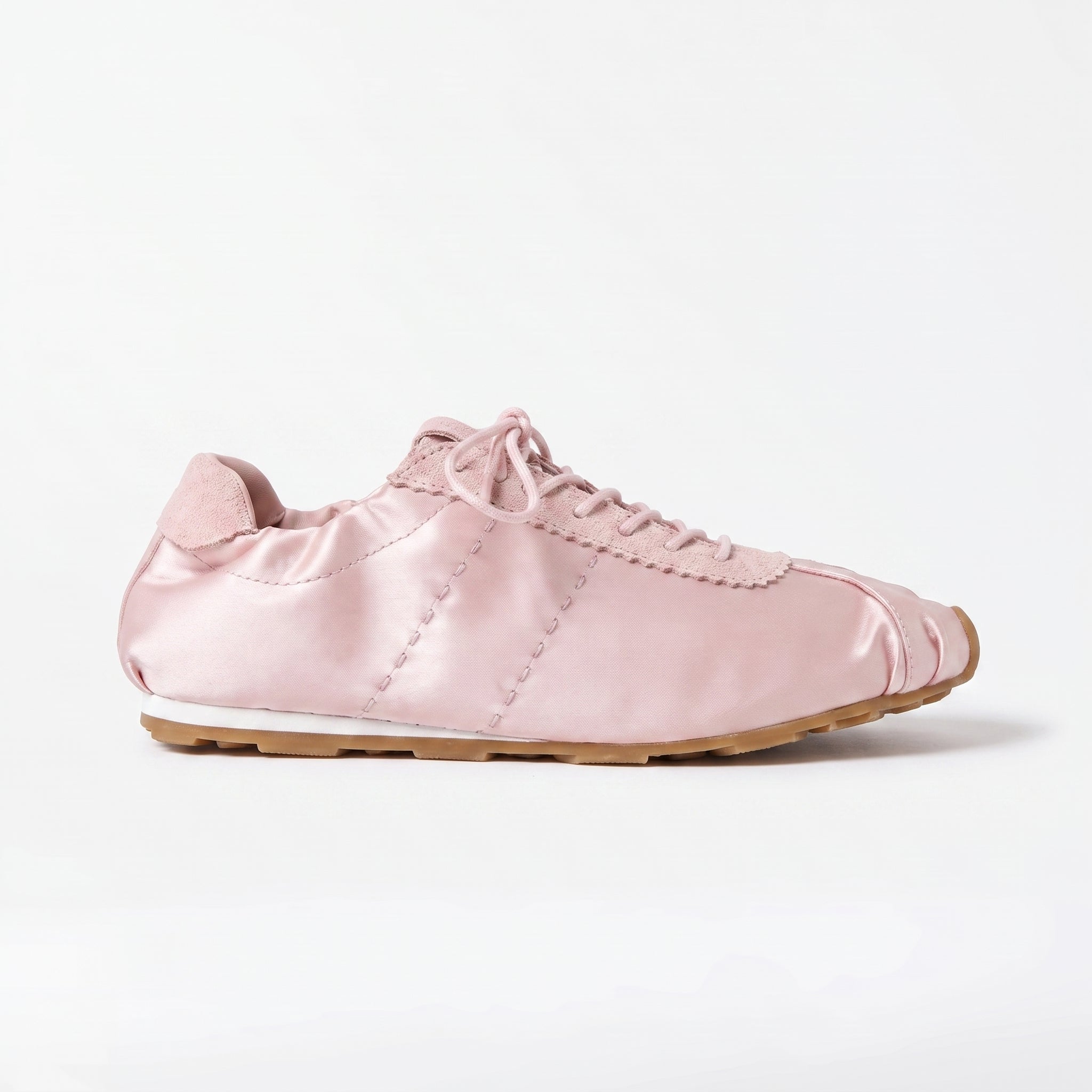 The Dual Stride Satin Ballet Trainer Sneakers