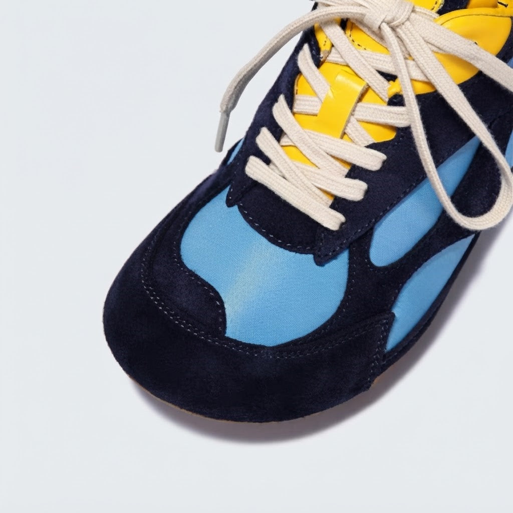 The Dual Stride Vintage Panelled Low-Top Casual Sneakers