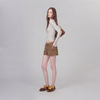 The Dual Stride Brown & Yellow Retro Casual Sneakers