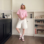The Dual Stride Pink Velvet Spliced Retro Sneakers