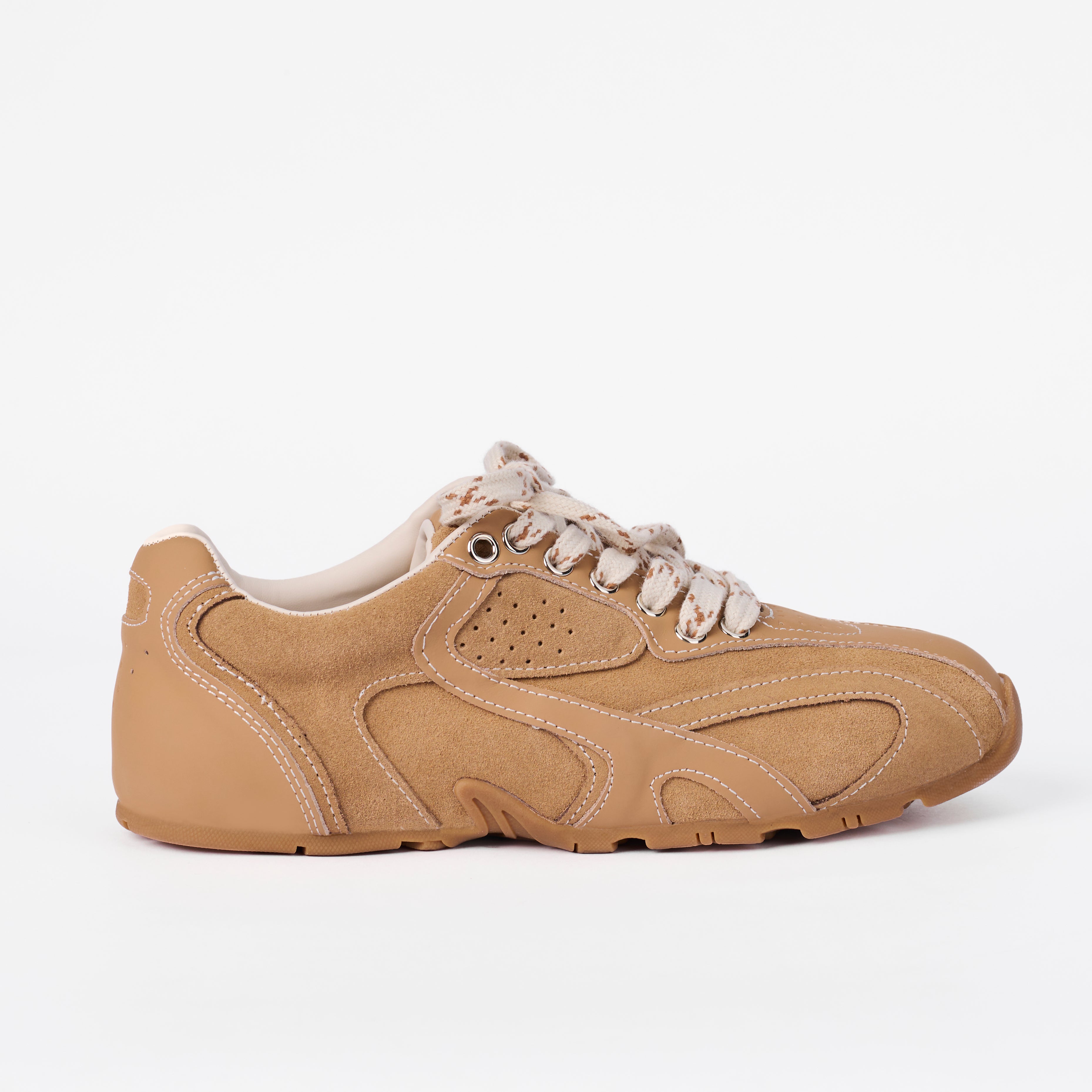 The Dual Stride Women‘s Casual Brown Sneakers