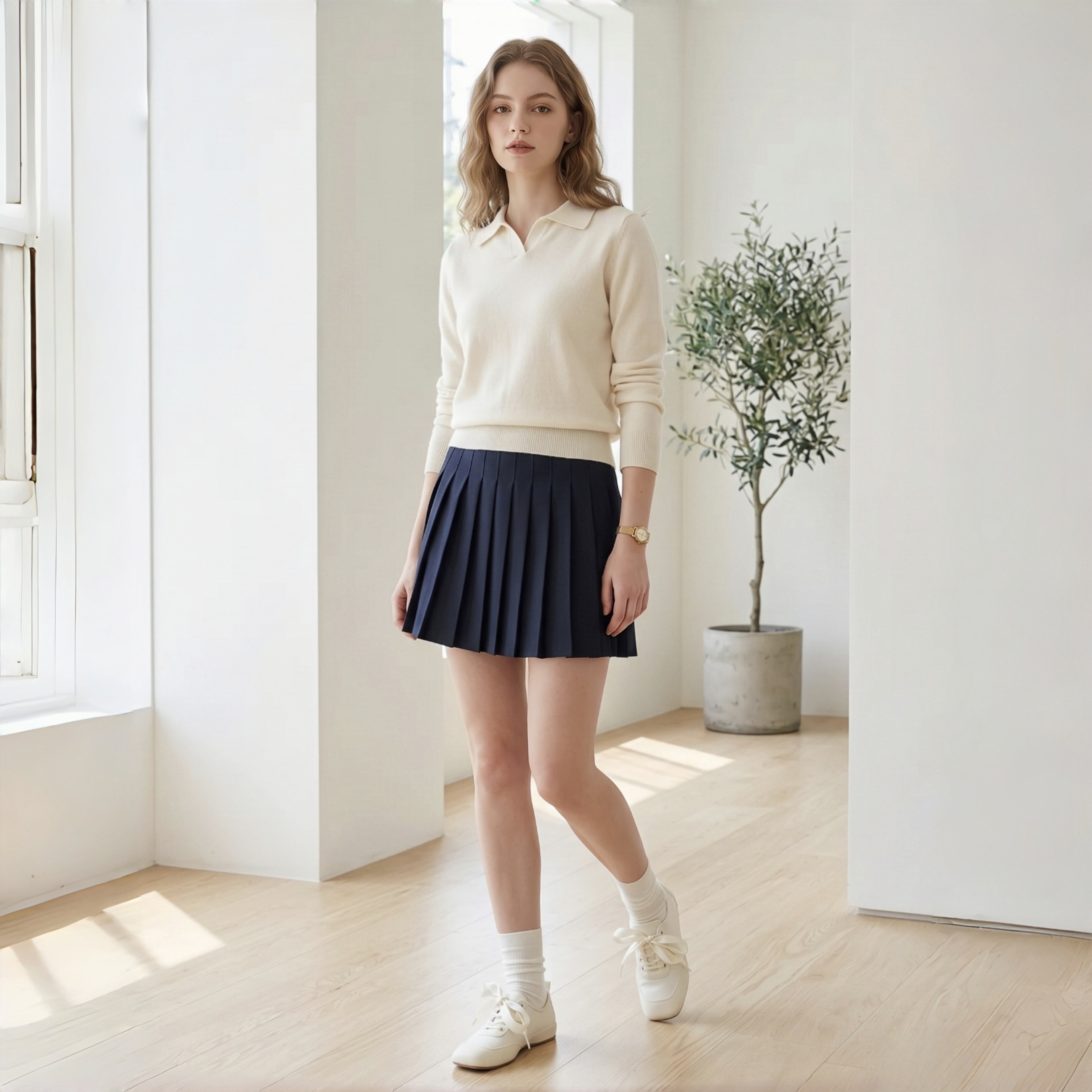 The Dual Stride Pink Satin Ribbon Ballet Sneakers