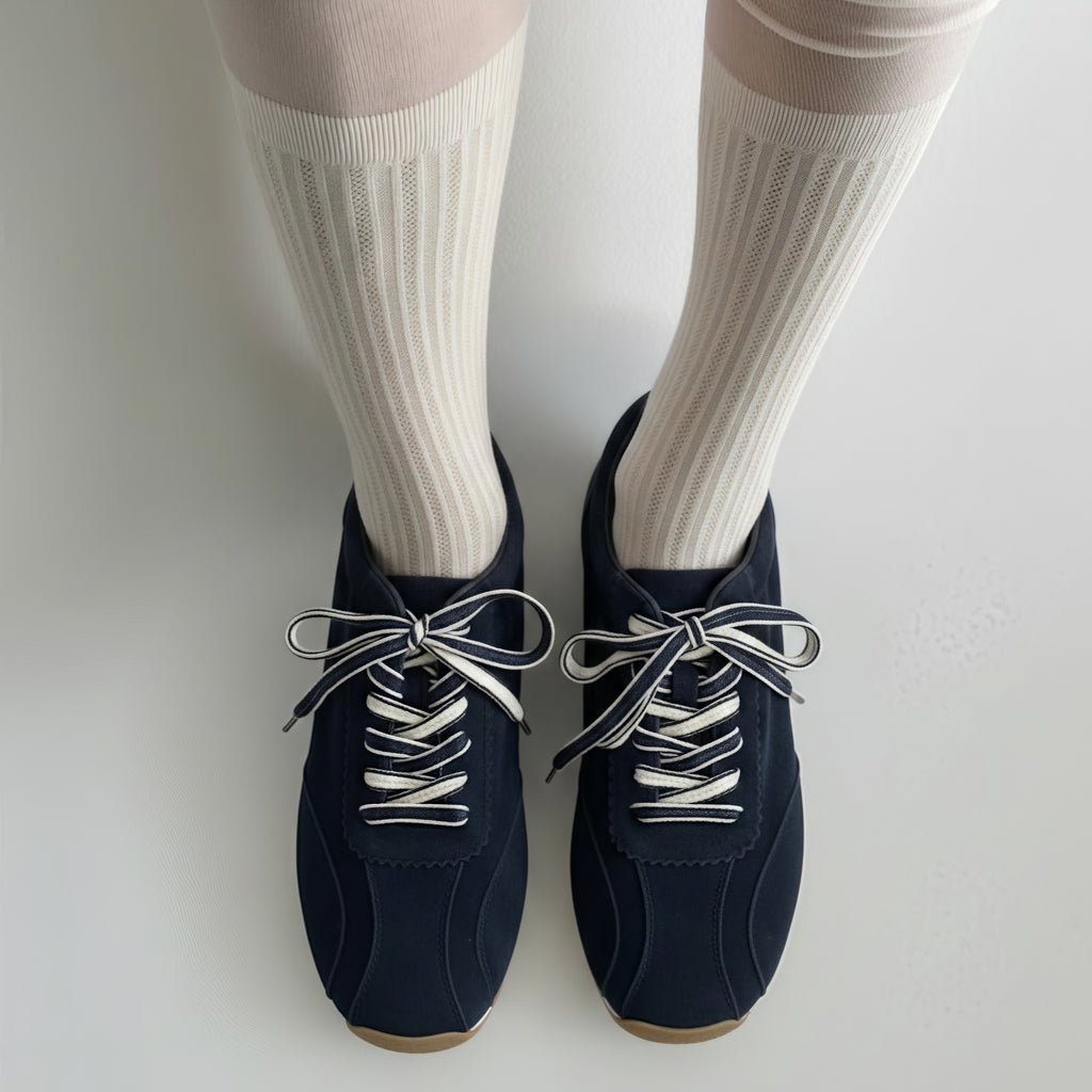 The Dual Stride Women's Casual Dark Blue Sneakers