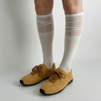 The Dual Stride Women's Comfortable Yellow Sneakers