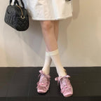 The Dual Stride Women's Pink Ballet Satin Shoes