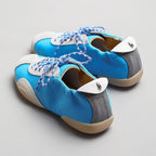 The Dual Stride Blue Casual Retro Low-Top Sneakers
