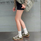 The Dual Stride Green Chic Urban Retro Sneakers