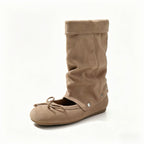 The Dual Stride Convertible Suede Ankle Boots