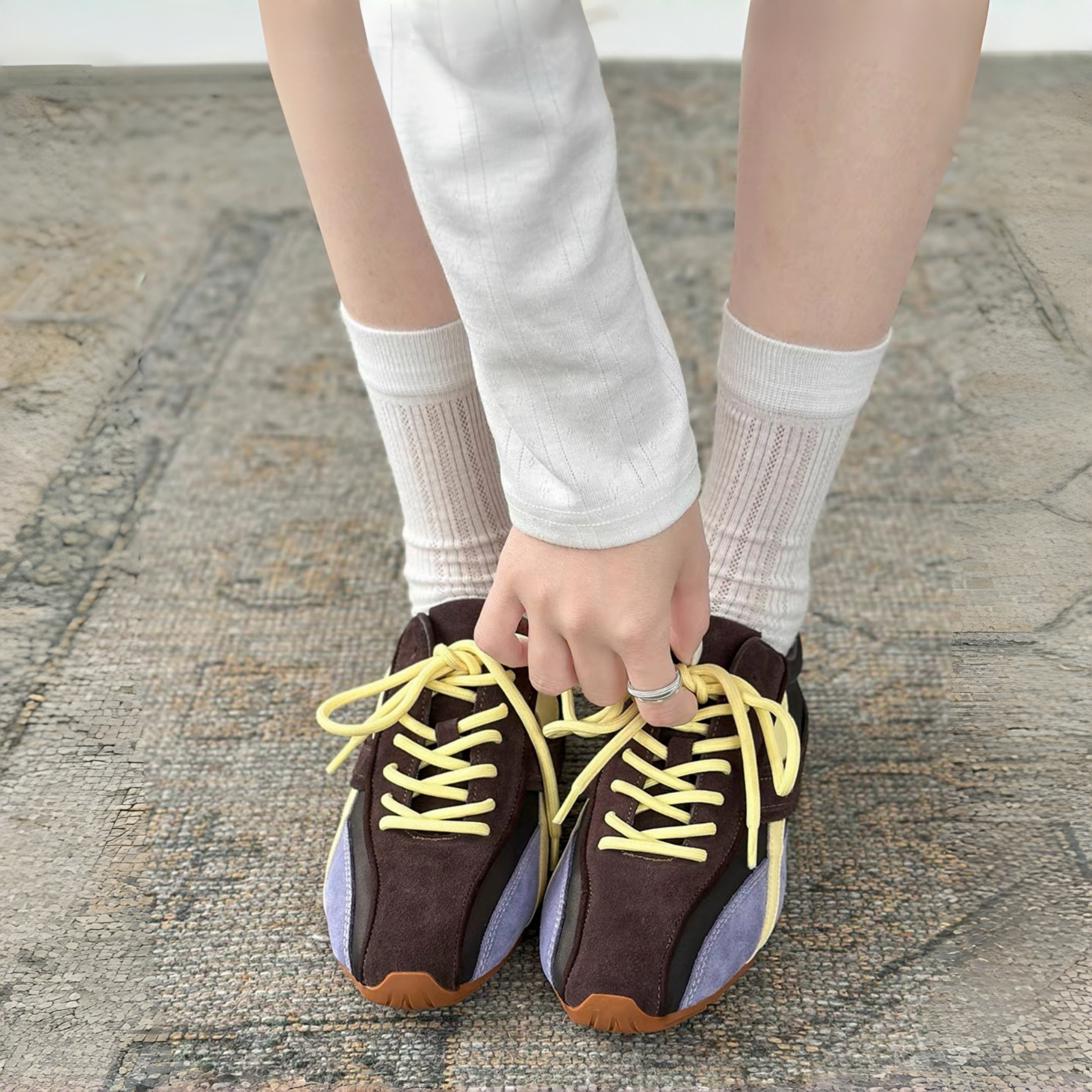 The Dual Stride Vintage Casual Sneakers