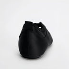 The Dual Stride Women‘s Black Satin Ballet Flats