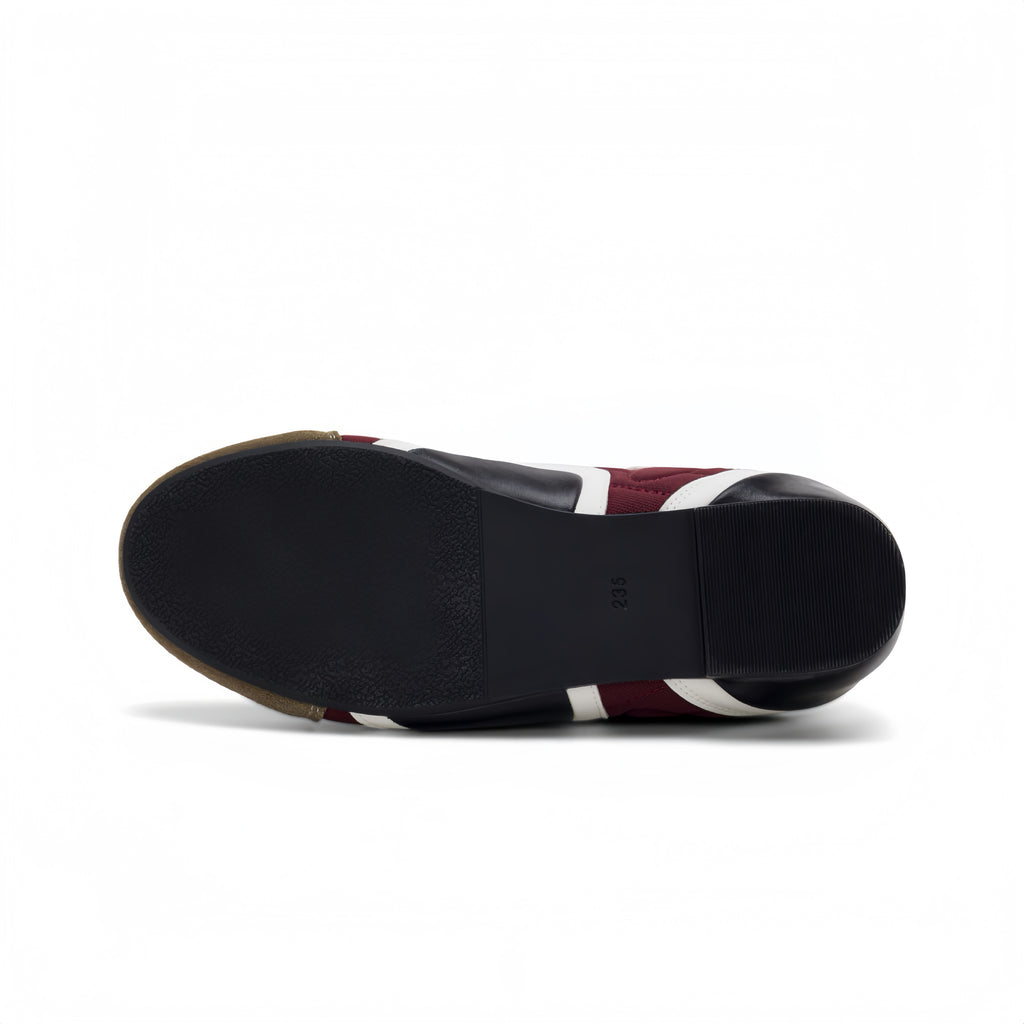The Dual Stride Red Vintage Diamond pattern Casual Shoes