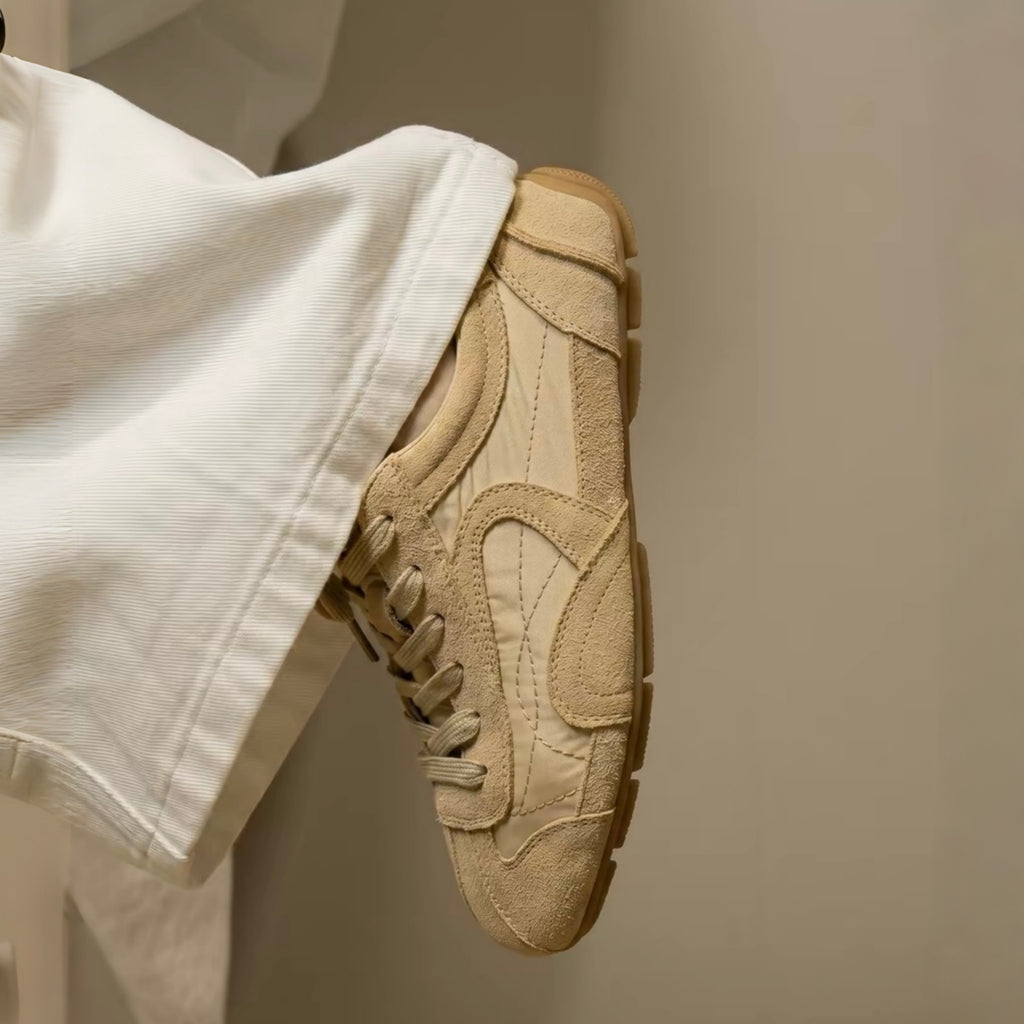 The Dual Stride Women's Retro Beige  Trainer