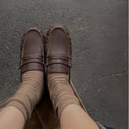The Dual Stride Women's Brown Penny Loafer Flats