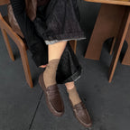 The Dual Stride Women's Brown Penny Loafer Flats