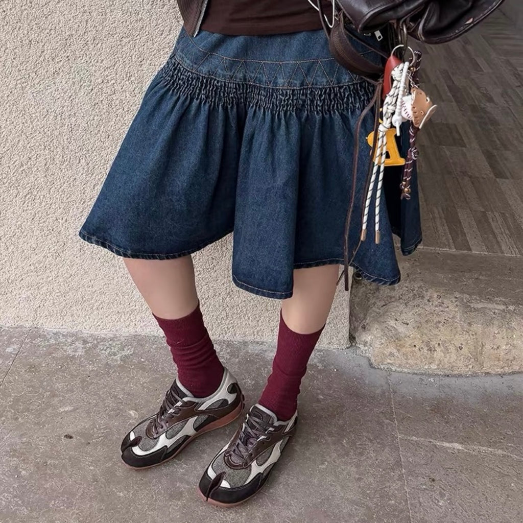 The Dual Stride Grey‑Brown Split‑Toe Retro Sneakers