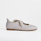 La Ballerine Lacée Minimaliste Blanche Dual Stride