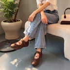 The Dual Stride Brown Mary Jane  Casual Sneakers