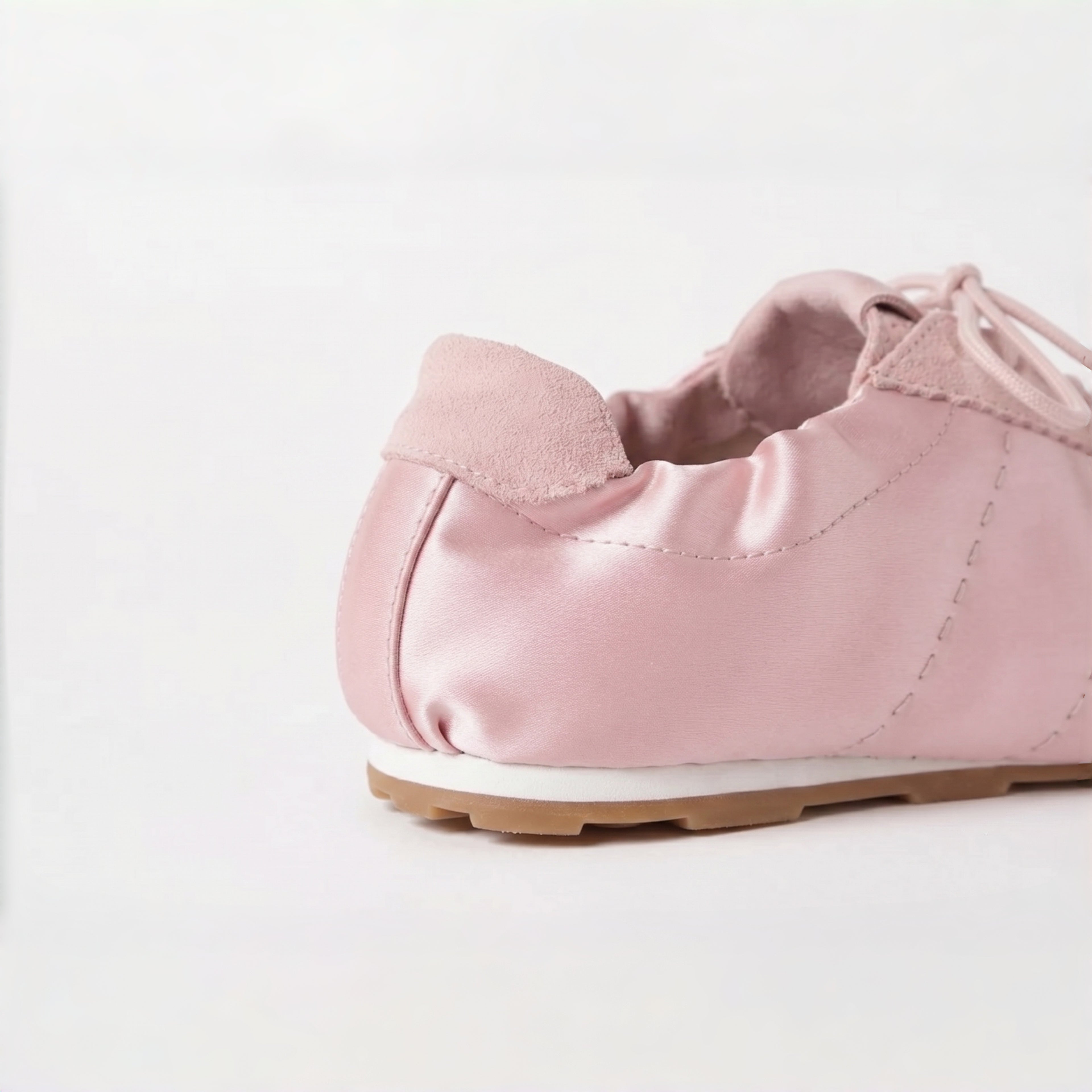 The Dual Stride Satin Ballet Trainer Sneakers
