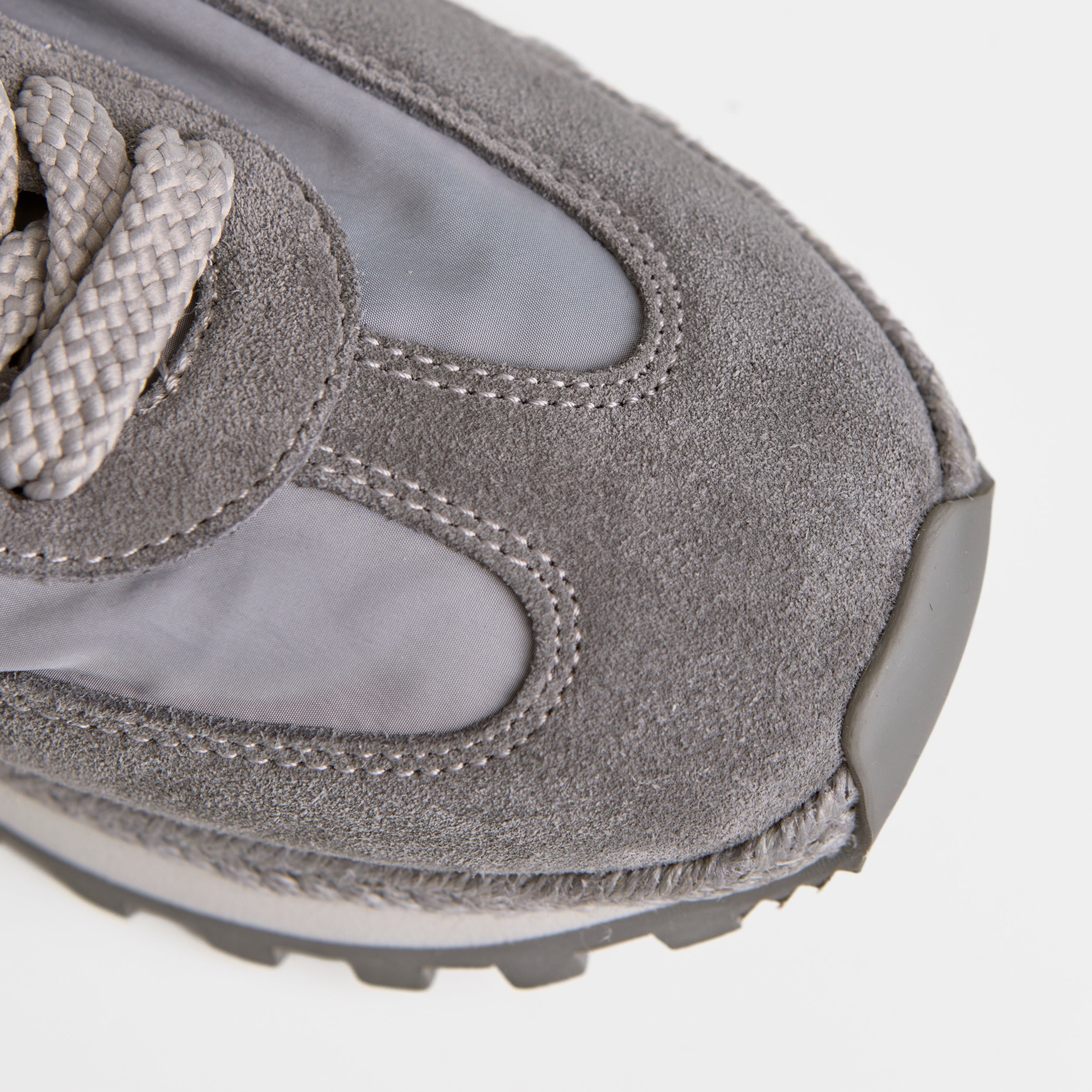 The Dual Stride Grey Urban Nomad Tech-Suede Sneakers