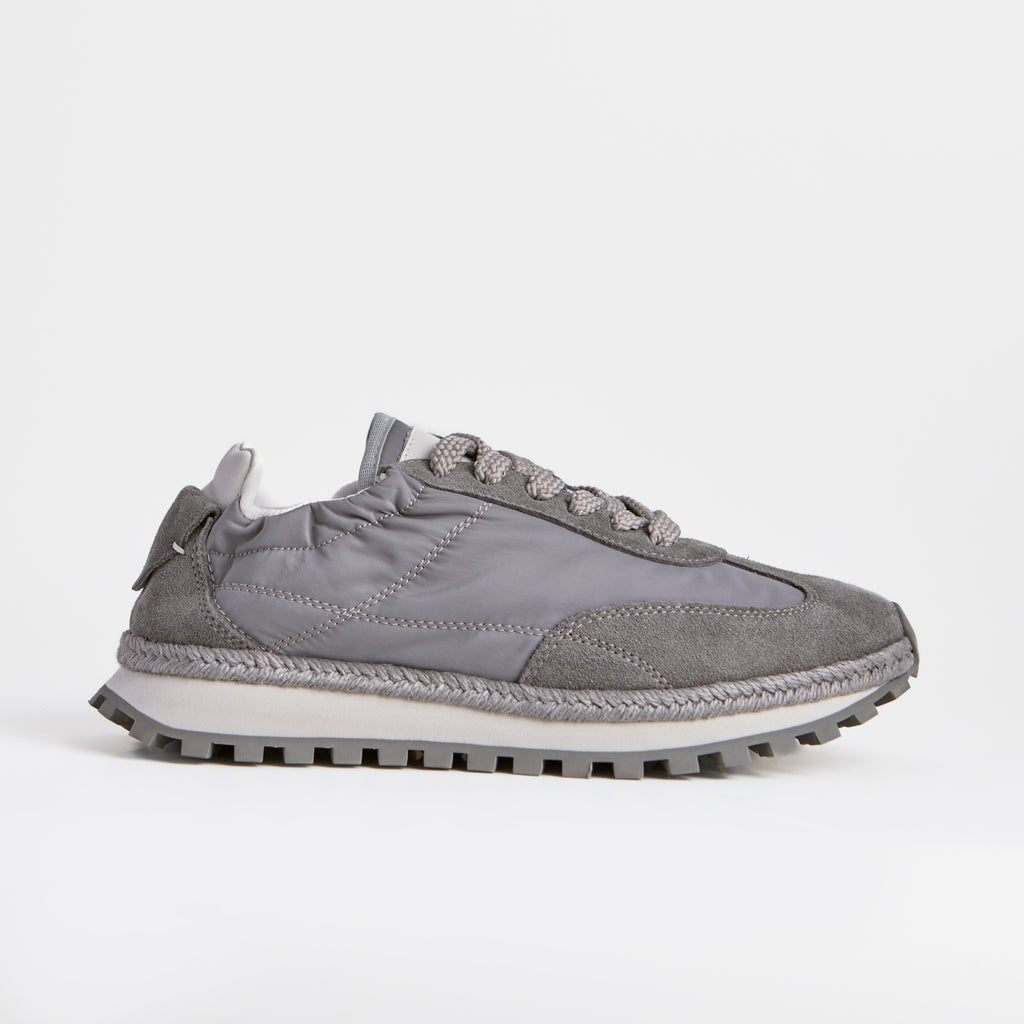 The Dual Stride Grey Urban Nomad Tech-Suede Sneakers