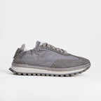 The Dual Stride Grey Urban Nomad Tech-Suede Sneakers