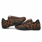 The Dual Stride Leopard Brown Retro Sneakers