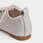 La Ballerine Lacée Minimaliste Blanche Dual Stride
