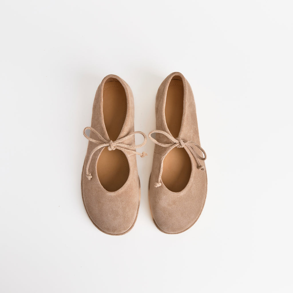 The Dual Stride Suede Mary Jane Flats