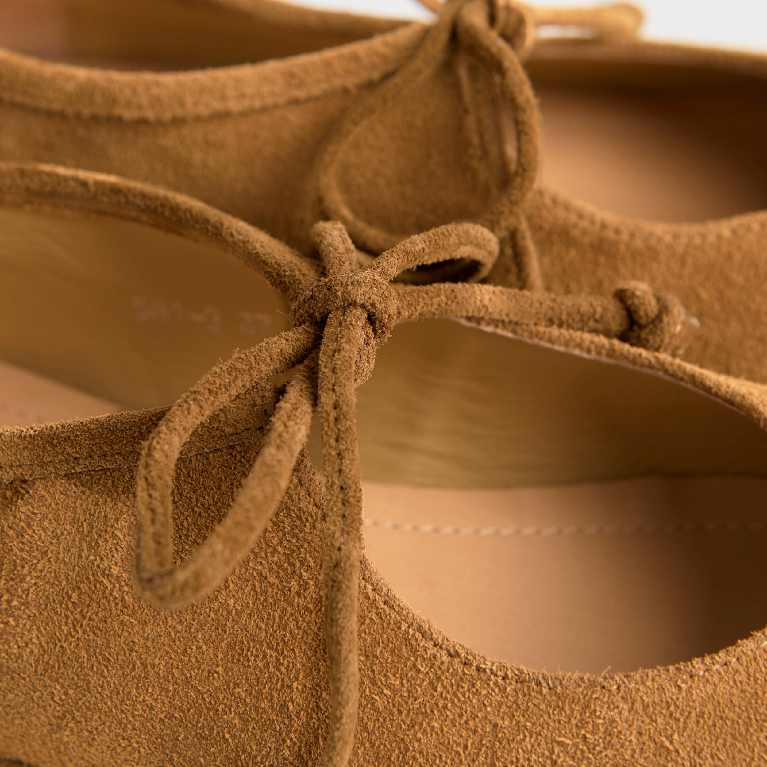 The Dual Stride Brown Suede  Mary Jane Flats
