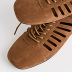 The Dual Stride Brown Verona Cutout Oxford Flat