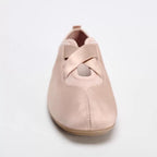 The Dual Stride Pink Satin Ballet Flats
