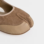 The Dual Stride Beige Tabi Flats