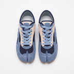 The Dual Stride Blue Split‑Toe Retro Sneakers
