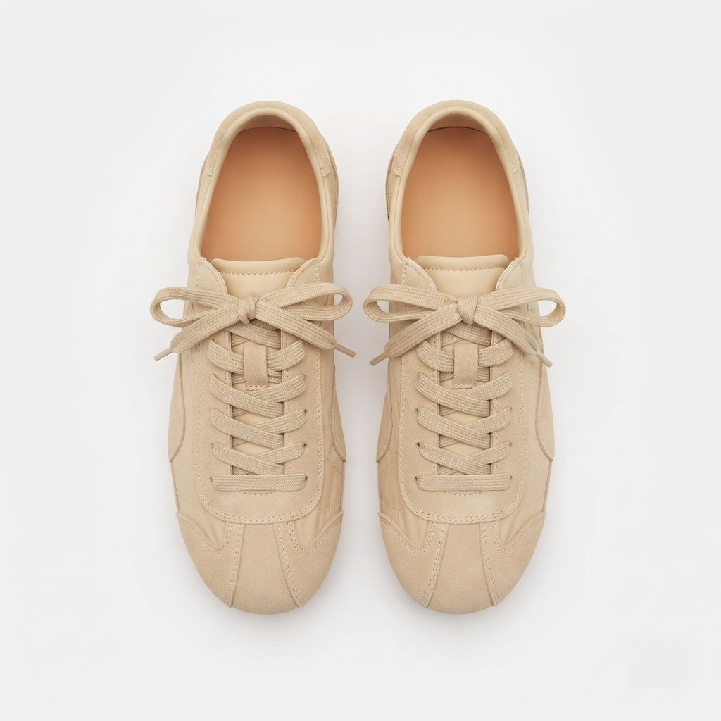 The Dual Stride Women's Retro Beige  Trainer