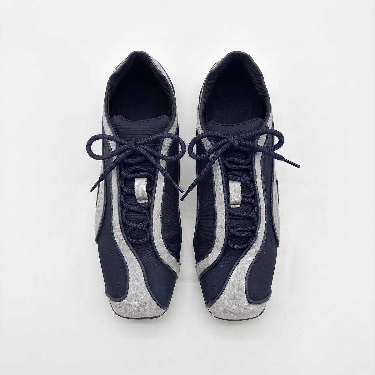 The Dual Stride Vintage Color‑Block Lace‑Up Women Sneakers
