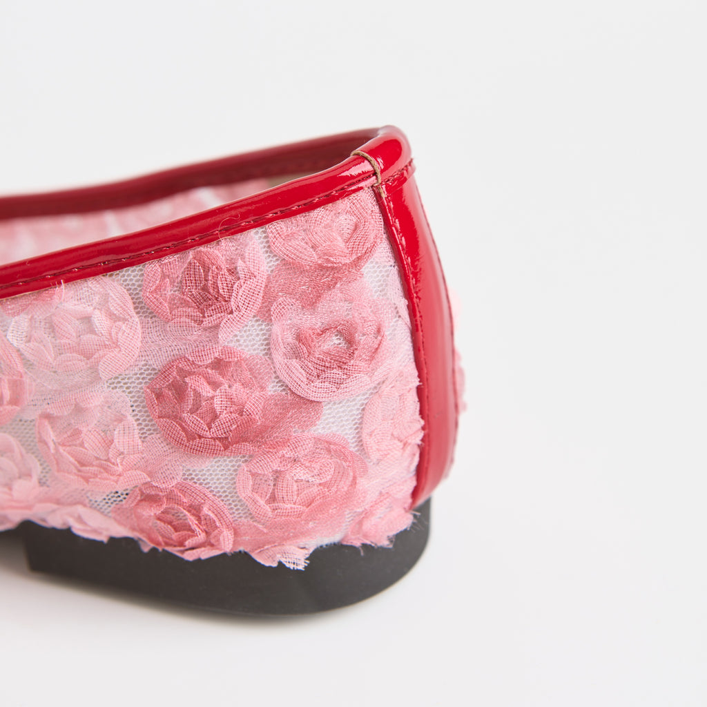 Las bailarinas de encaje floral rosa Dual Stride