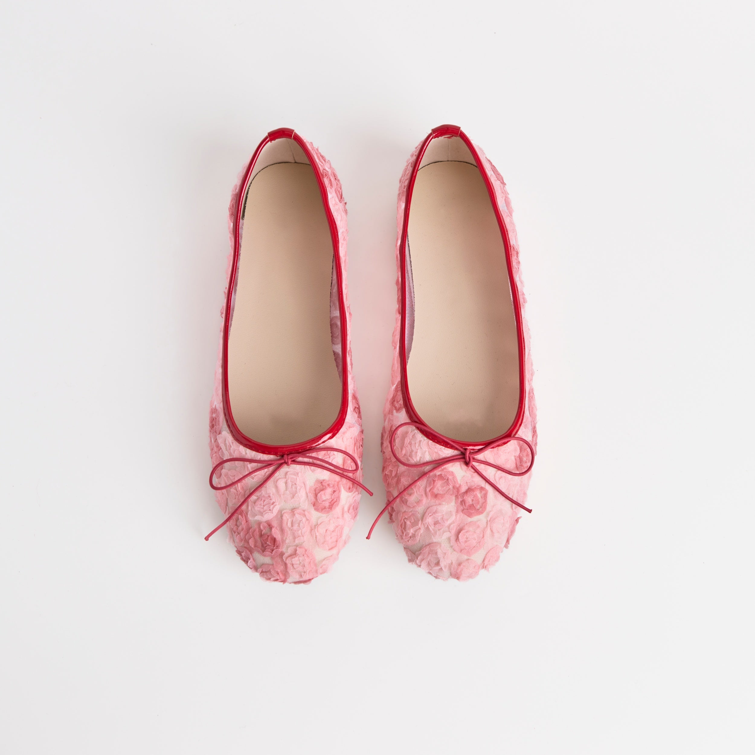 Las bailarinas de encaje floral rosa Dual Stride