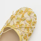 Bailarinas Dual Stride de encaje floral amarillo