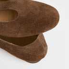 The Dual Stride Chocolate Vintage Suede T-Strap Mary Jane Shoes