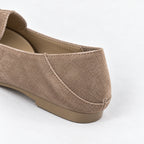 The Dual Stride Beige Braided Suede Loafers