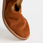 The Dual Stride Orange Minimalist Leather Slip-On Shoes