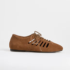 The Dual Stride Brown Verona Cutout Oxford Flat