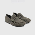 The Dual Stride Women's Dark Grey Penny Loafer Flats