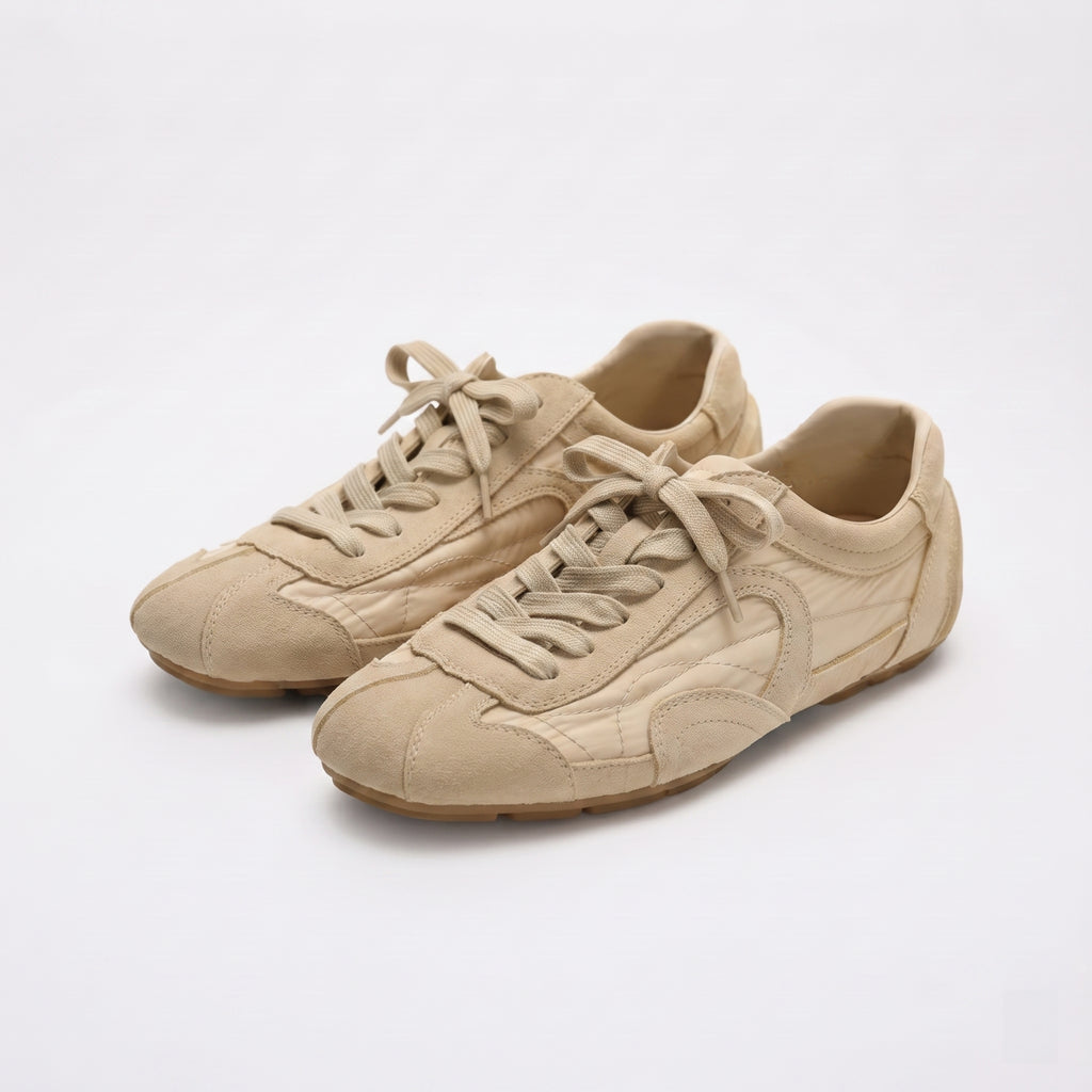 The Dual Stride Women's Retro Beige  Trainer